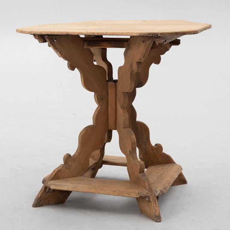 Bord, s.k. strålabord, allmoge, Dalarna, 1800-tal.