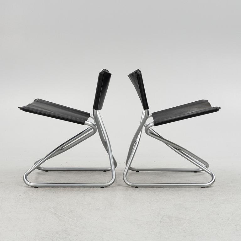 Erik Magnussen, armchairs, a pair, "Z-down chairs", Torben Ørskov, Denmark, circa 1968.