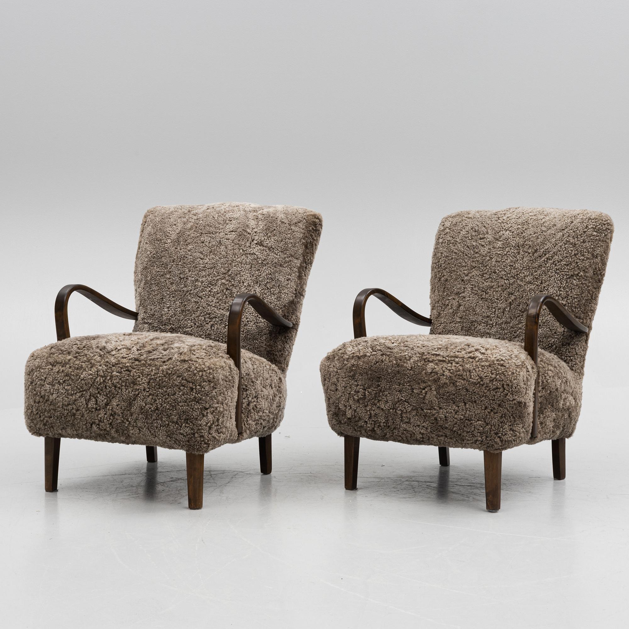 Fåtöljer, ett par, Swedish Modern, 1930/40-tal.