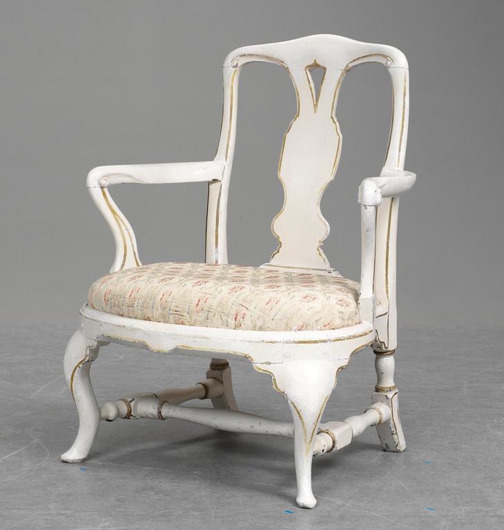 KARMSTOL. Svensk rokoko, 1700-talets andra hälft.