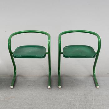 Börge Lindau & Bo Lindekrantz, stolar, 4 st, ur "S70"-serien, Lammek, 1970-tal.