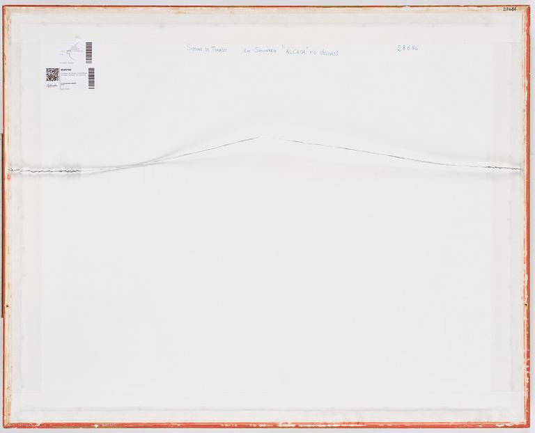 Tomasso De Simone, Two-masted schooner "Alcalda" by Vesuvius.