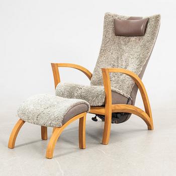 Fåtölj med fotpall, "Focus", Bröderna Andersson, 2000-tal.