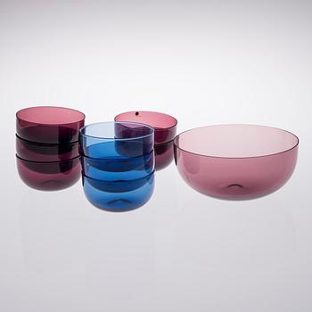 SKÅLAR, 9 ST, glas, Iittala.