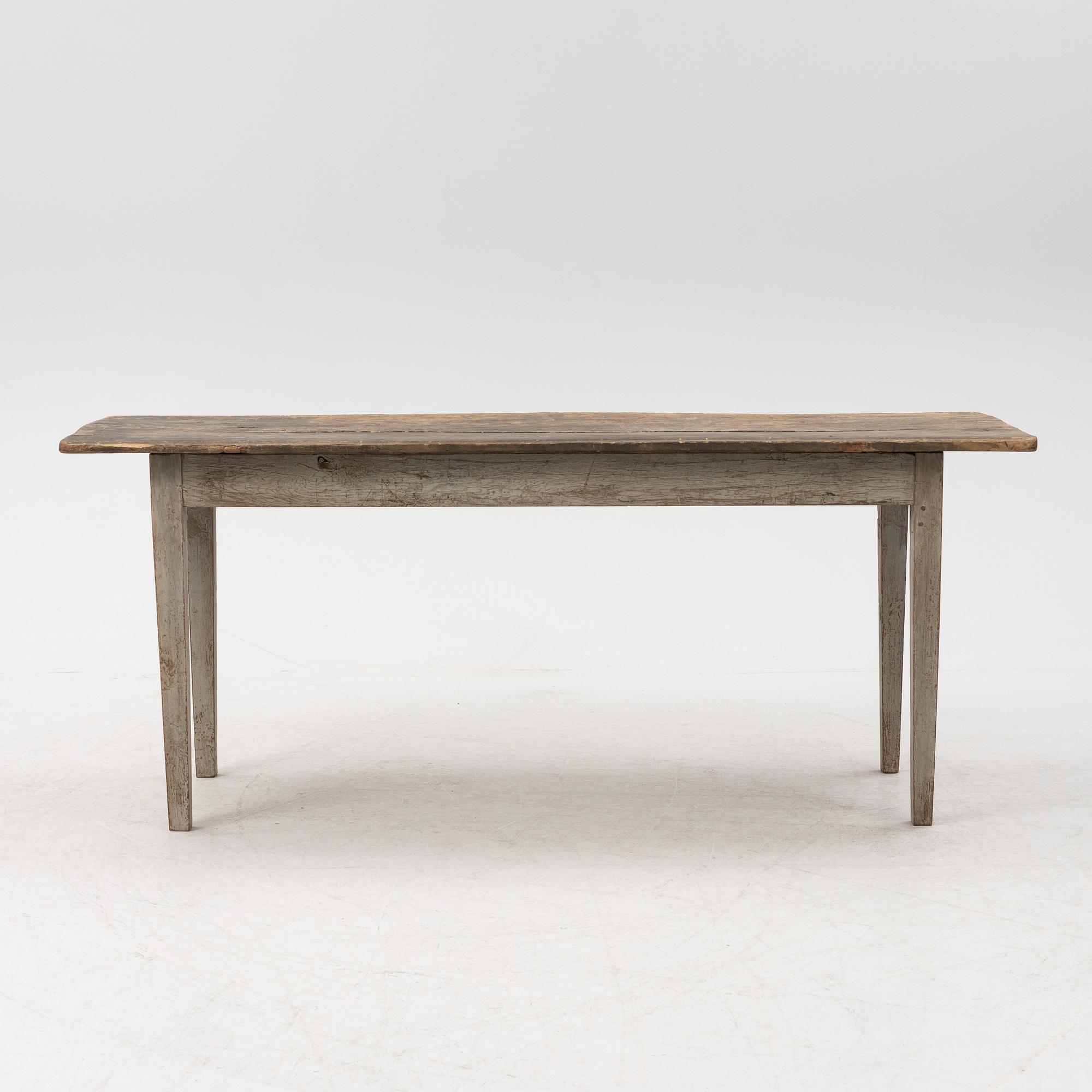 A swedish provincial table, 19th century.