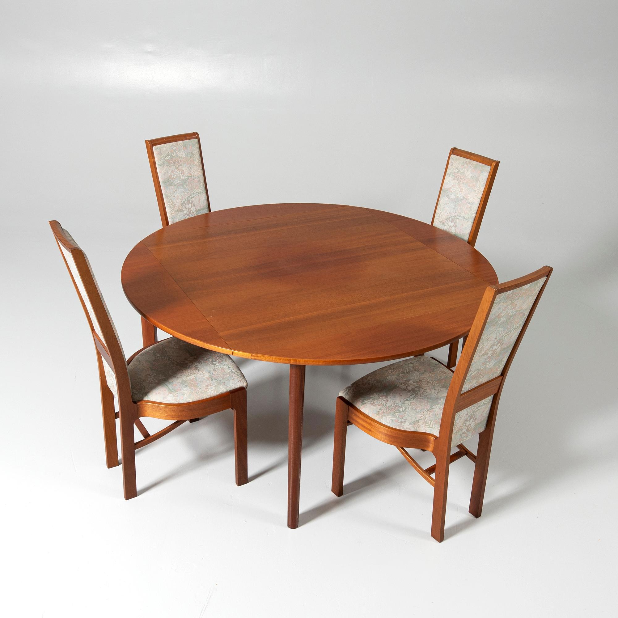 Dining suite, 5 pieces, Karl Andersson & Söner, 1970s/80s.