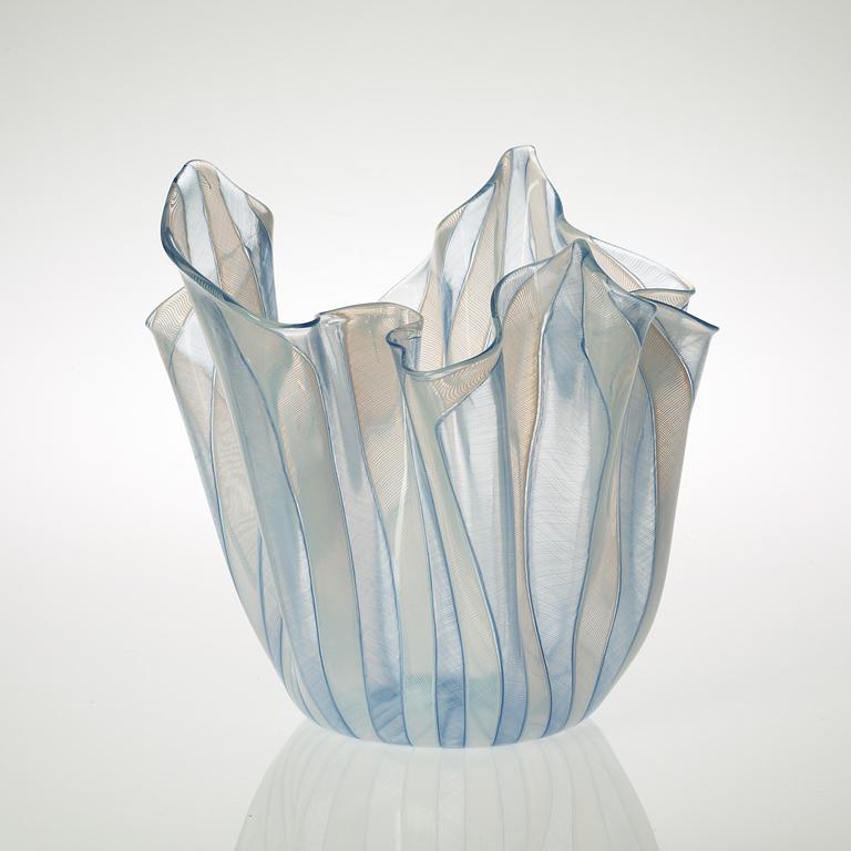 FULVIO BIANCONI & PAOLO VENINI, näsduksskål, "Fazzoletto", Venini, Murano, Italien 1950-tal.