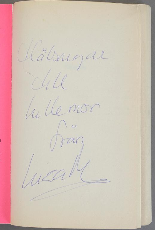 SIGNERADE BÖCKER, 4 st, bla Vilhelm Moberg resp Prins Lennart.