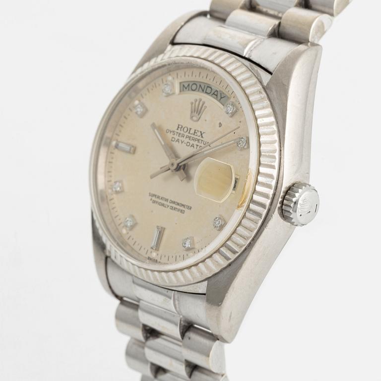 Rolex, Day-Date, "Diamond Dial", wristwatch, 36 mm.