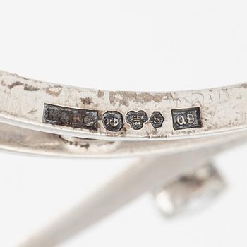 Brudkrona, Ceson, silver med pärlor och vita stenar, Göteborg 1966.