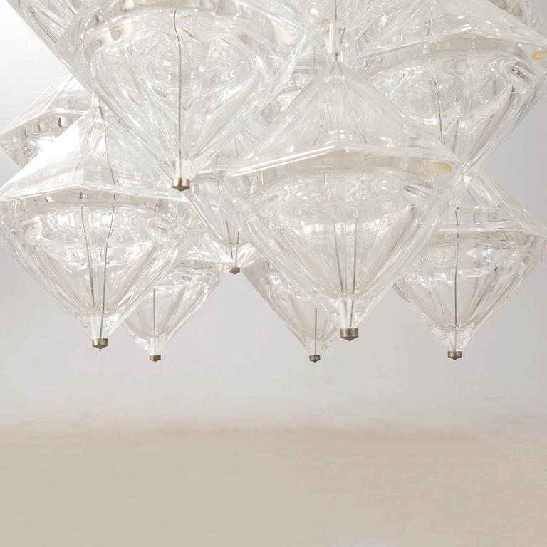 Carl Fagerlund, ceiling lamp, Orrefors.