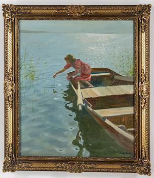 GUSTAF CARLSTRÖM, oil on canvas, signed.