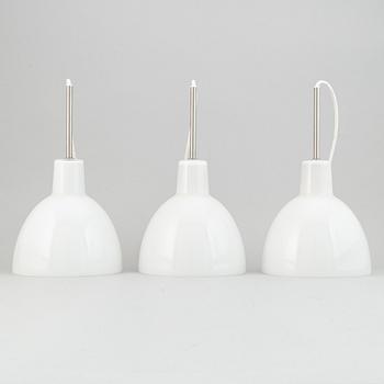 Louis Poulsen, a set of three 'Toldbod' ceiling lights, Denmark.