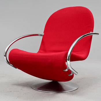 FÅTÖLJ, "1-2-3 system" (modell A6101), Verner Panton, Fritz Hansen, modellen formgiven 1973.