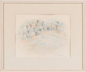 Sophie Taxell, watercolour, signed and dated -56.