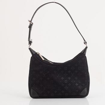 Louis Vuitton väska, "Black Satin Monogram Mini Boulogne PM Bag".