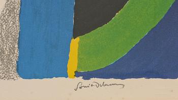 SONIA DELAUNAY, färglitografi, sign och numr 55/125.