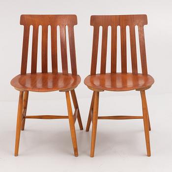 Jan Hallberg, chairs, 4 pcs, "Åsa 551", Tallåsen, 1960's.