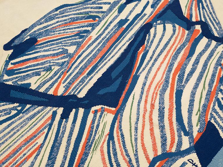 VÄVD TAPET, "Klippön", Gobelängteknik. Ca 163 x 195,5 cm. Signerad GYNNING PF.