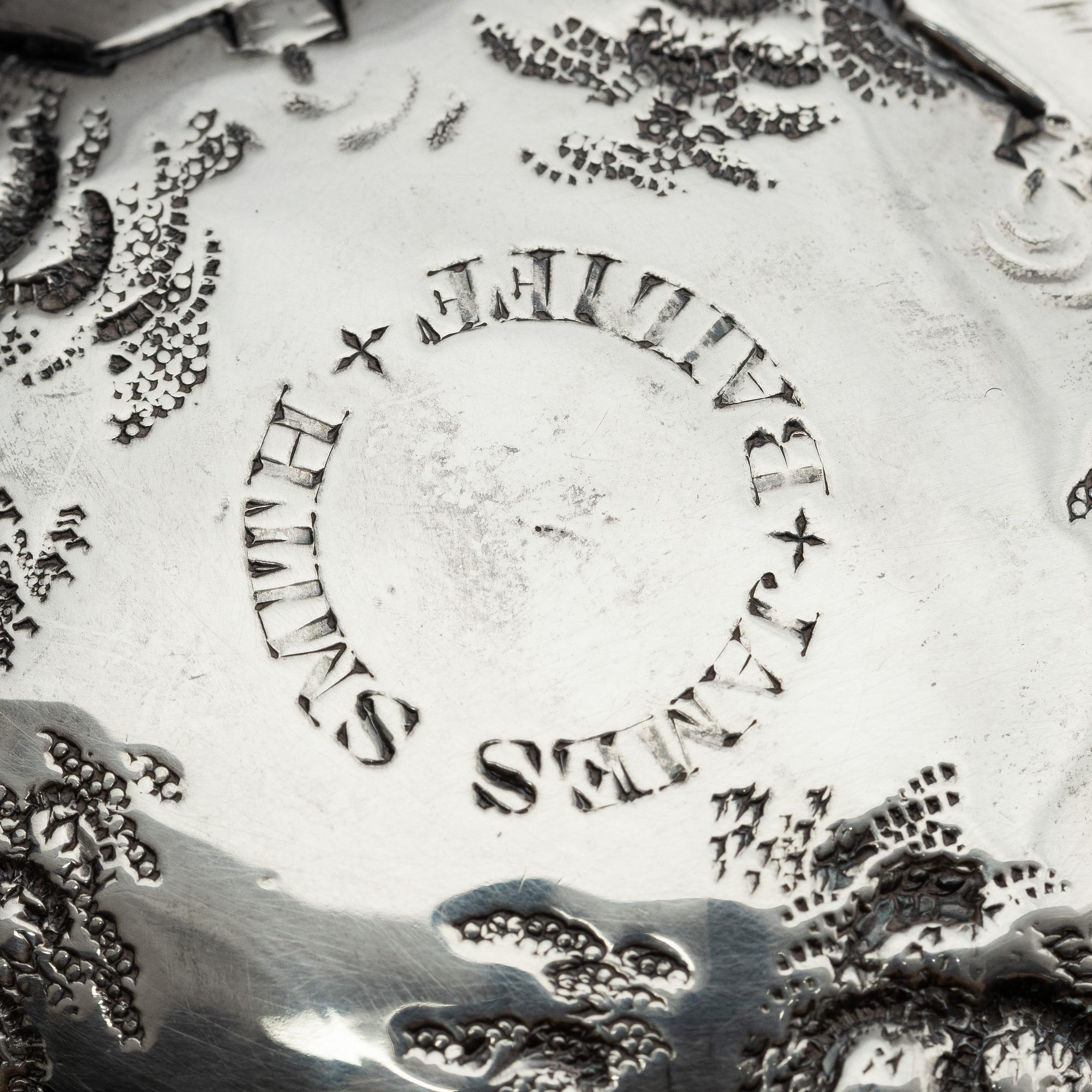 Humphrey Payne, dryckeskanna, silver, London 1748.