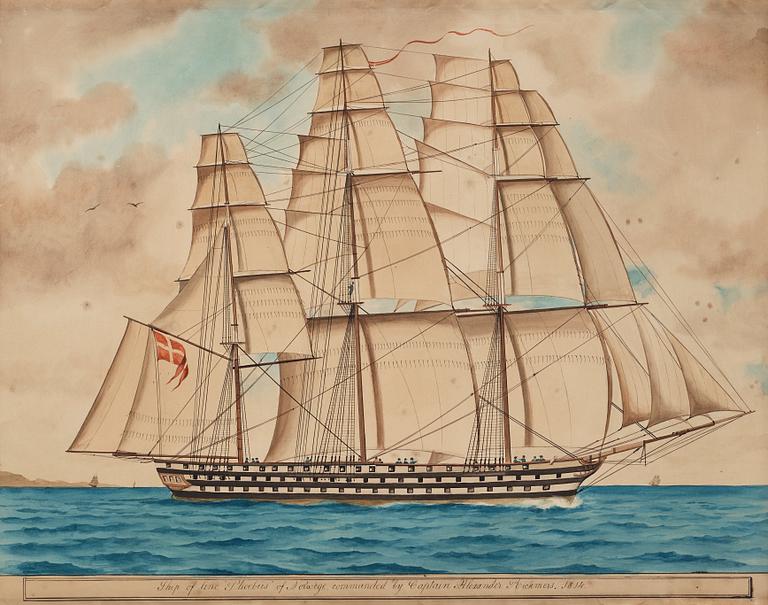 OKÄND KONSTNÄR 1800-TAL, Akvarell.