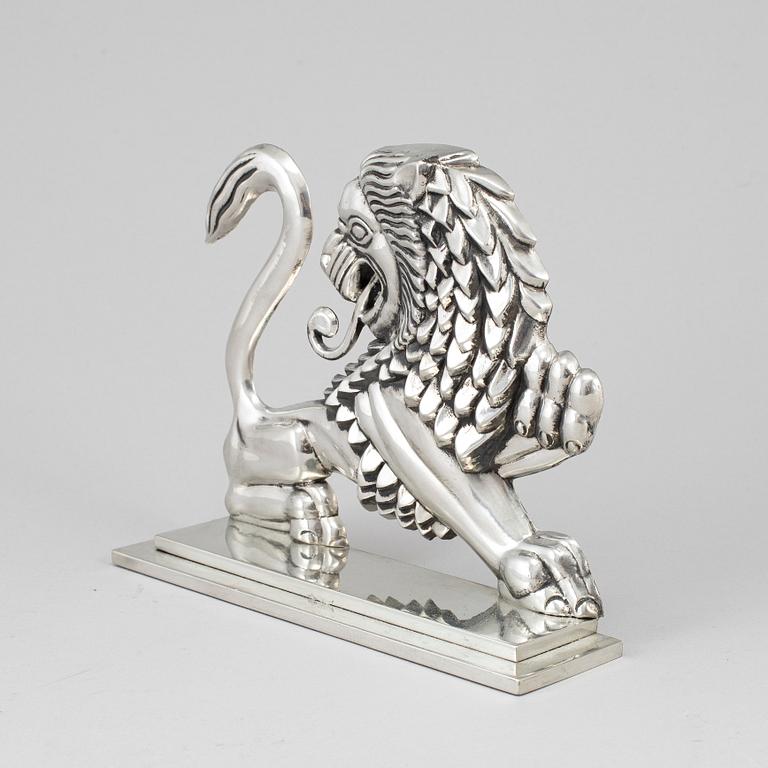 ANNA PETRUS, a pewter bookend for Svenskt Tenn, Stockholm, 2015.