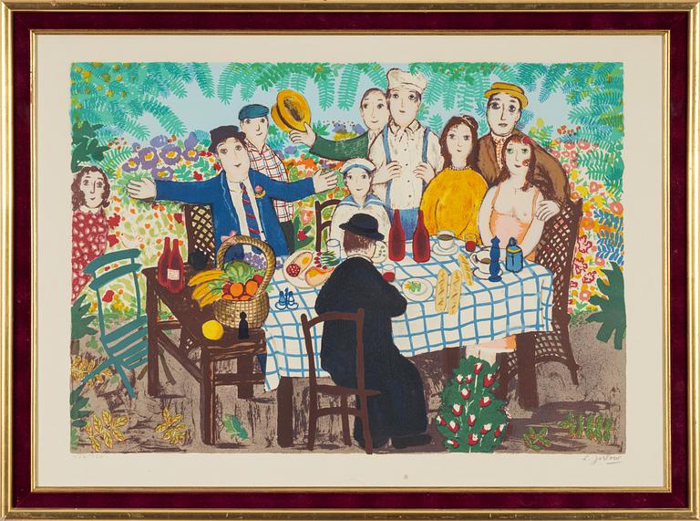 Lennart Jirlow, lithograph in colours, 1976, signed 437/460.