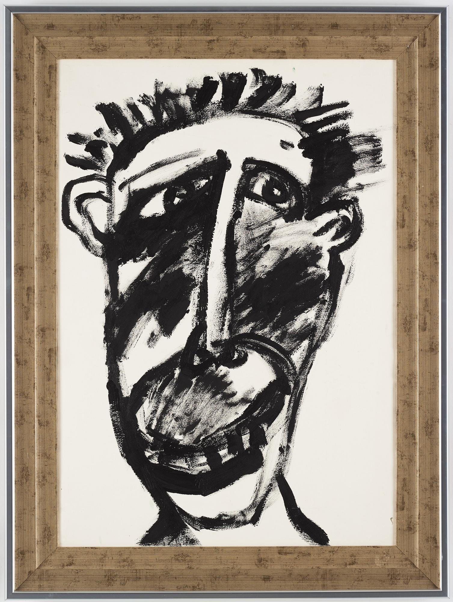 Bengt Lindström, acrylic on paper laid on canvas, certified verso by Curt Aspelin, executed in the 1970s.