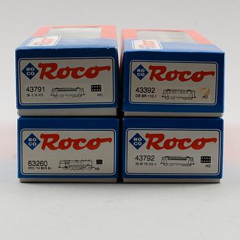 SAMLING MODELLTÅG, 4 delar, Roco, Österrike.