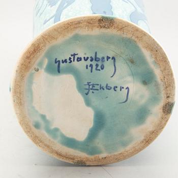 Josef Ekberg, vas sgrafitto daterad Gustavsberg 1920.