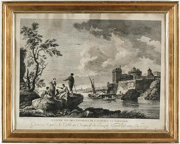 Joseph Vernet · JOSEPH VERNET, kopparstick, troligen 1700-tal.