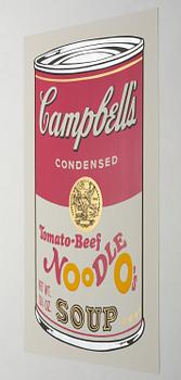Andy Warhol, "Tomato-Beef Noodle O's", (from: "Campbell's Soup II").