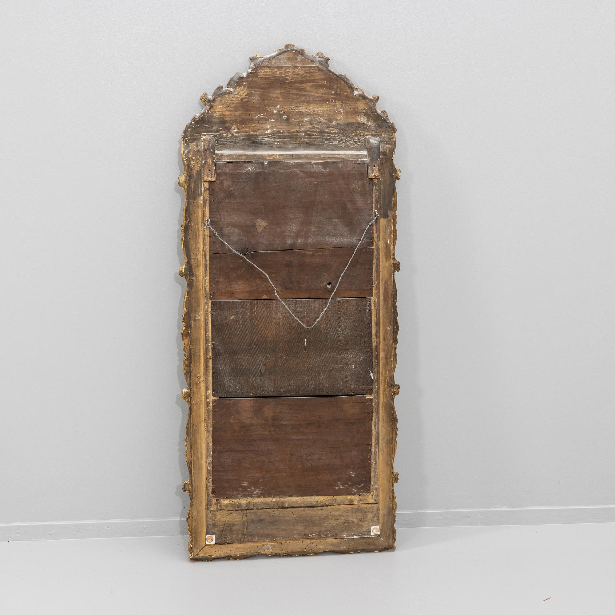 Mirror with console table, Neo-Rococo, second half of the 19th century.