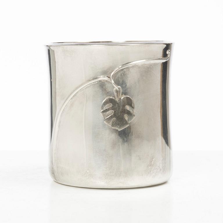 Gunnar Cyrén, bägare/vas, sterling silver, Gävle 1977.