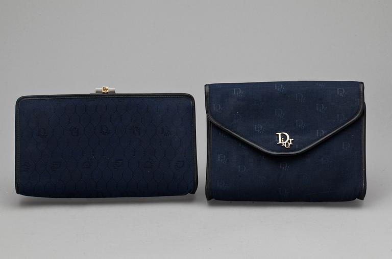 HANDVÄSKOR, 2 st, Christian Dior, 1900-talets andra hälft.