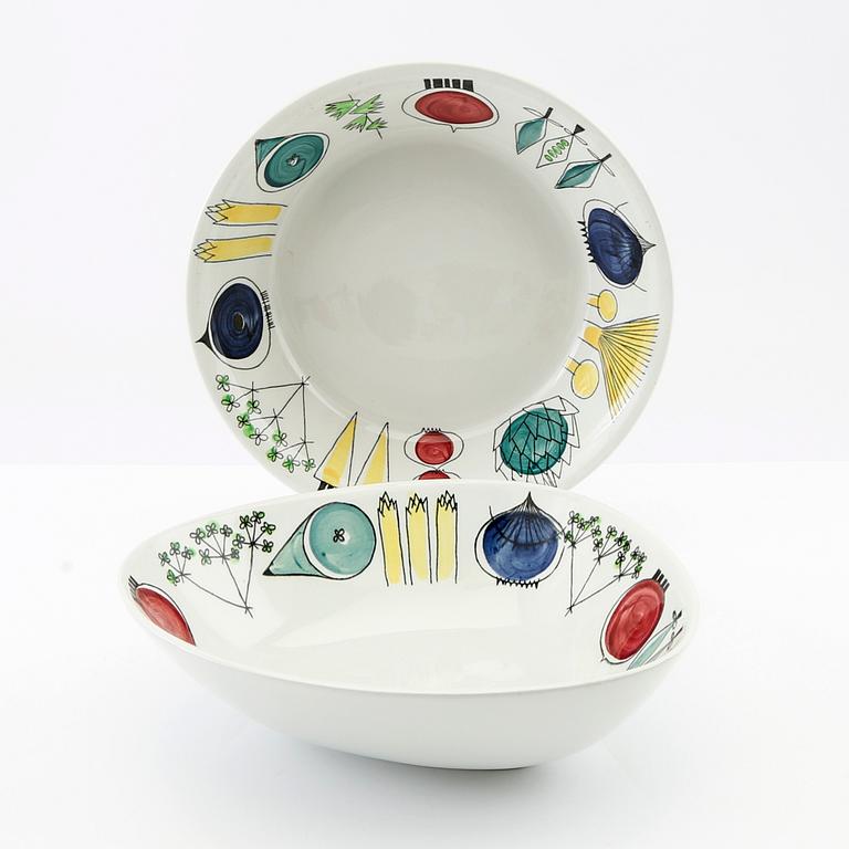 Marianne Westman, 12-piece "Picknick" service, Rörstrand porcelain.