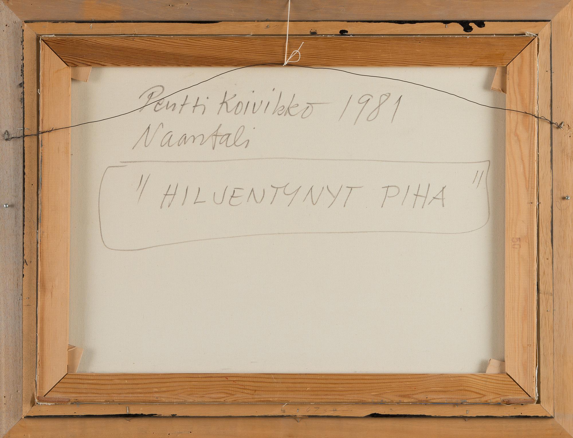 Pentti Koivikko, "Hiljentynyt piha".