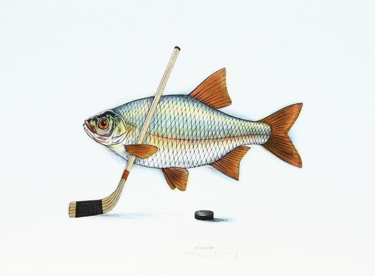 LASSE ÅBERG, färglitografier, 4 st, sign o numr 1444/2000.