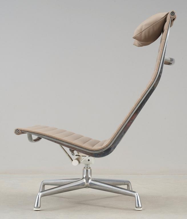 Charles & Ray Eames, A Charles & Ray Eames, 'EA-119' beige leather and aluminium chair, Vitra.