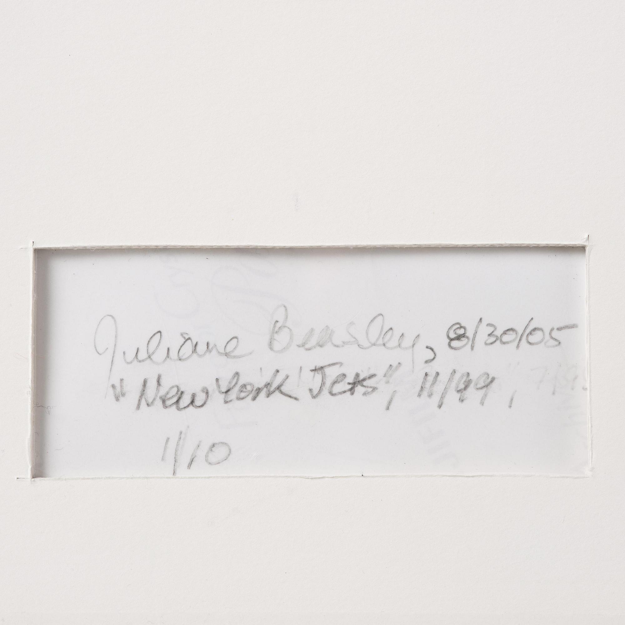 Juliana Beasley, "New York Jets", USA, 1999.