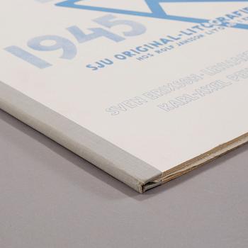 MAPP MED FÄRGLITOGRAFIER, 5 st, "Lito 30 1945 1975", numrerade 166/350.