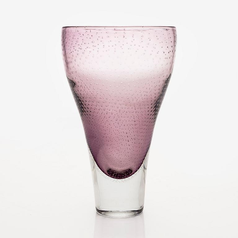 Gunnel Nyman, maljakko, malli "GN 12", signeerattu G. Nyman Nuutajärvi Notsjö -53.