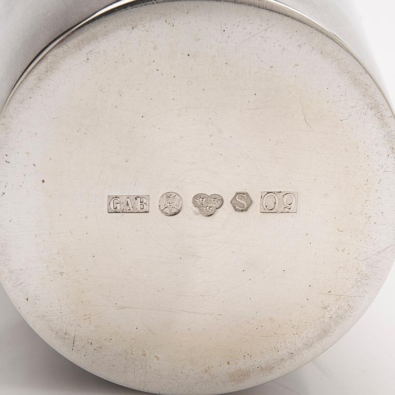 Vase, silver, GAB, Stockholm, 1964.