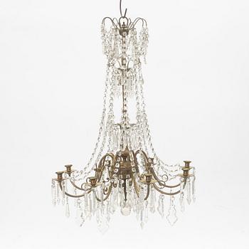 A chandelier, late 19th Century.