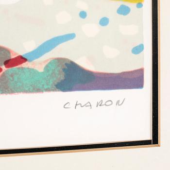GUY CHARON, färglitografi, signerad, epreuve d'artiste.