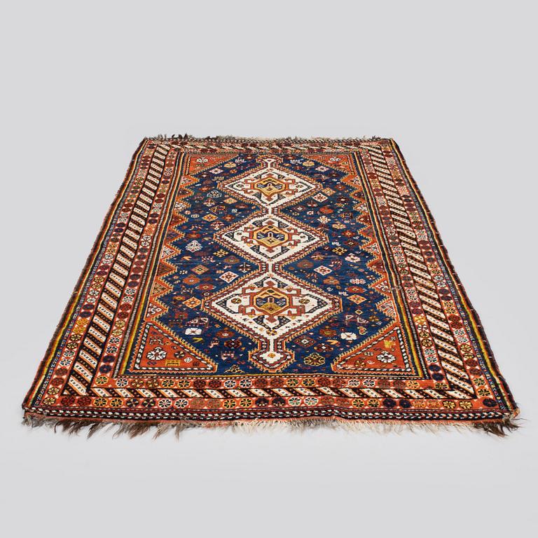 Matta, antik Qashqai, Södra Persien,, ca 201 x 130 cm.