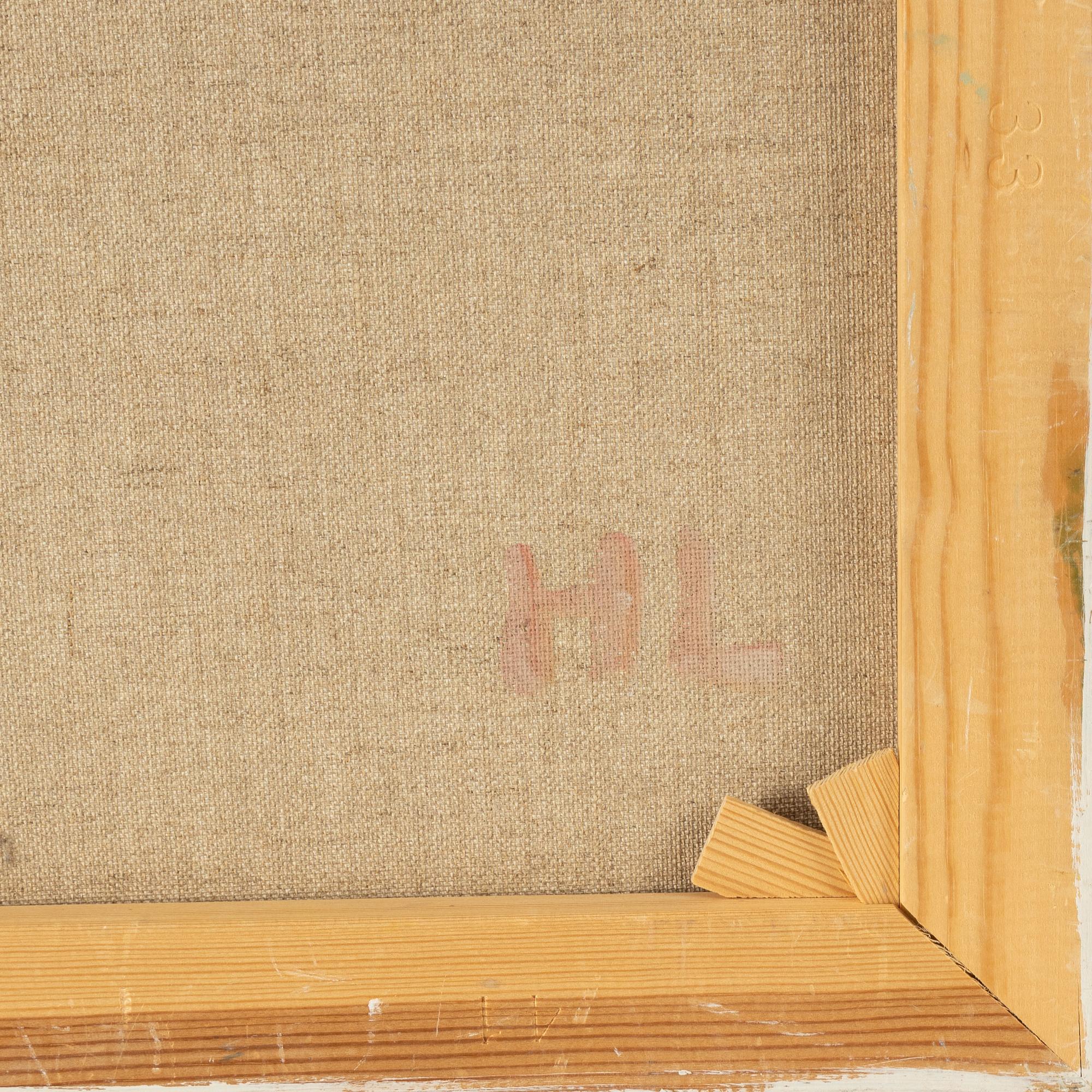 Hans Lannér, oil on canvas, signed verso.