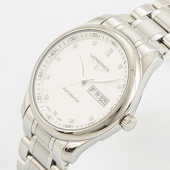Longines, Master Collection, "Diamond Dial", wristwatch, 38,5 mm.