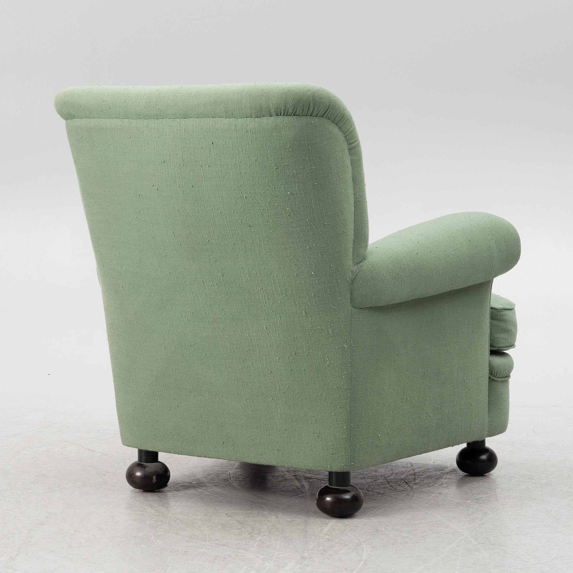 Josef Frank, a model 336 armchair, Firma Svenskt Tenn, Sweden.