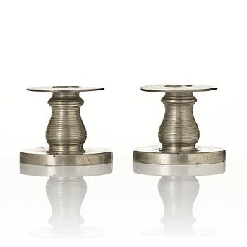 Nils Fougstedt, a pair of candlesticks model 1189, Firma Svenskt Tenn, Stockholm, 1929.